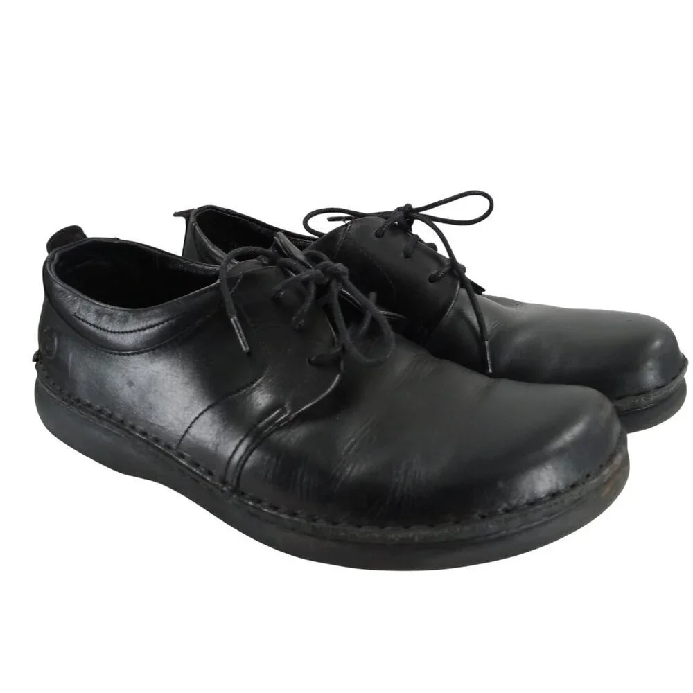 Footprints Birkenstocks Corvallis Black Leather Oxfords Loafers Size 43 10-10.5